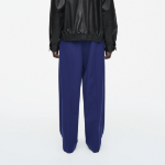 COS Relaxed Twill Wide Leg Trousers – Blue