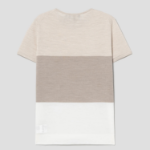 Theory Women Regal Wool Color Block Tee - Pale Sand Multi
