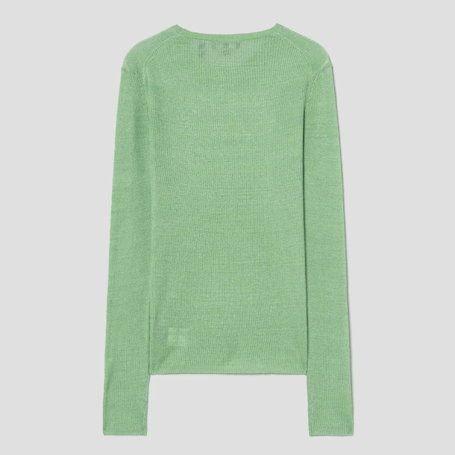 Theory Women Neo Sag Harbor Sheer Rib Pullover - Meadow