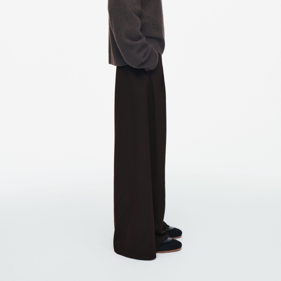 COS Relaxed Wool Blend Wide Leg Trousers