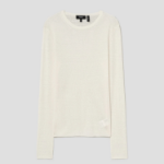 Theory Women Neo Sag Harbor Sheer Rib Pullover - Bone