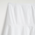 COS Panel Cotton Midi Skirt – White