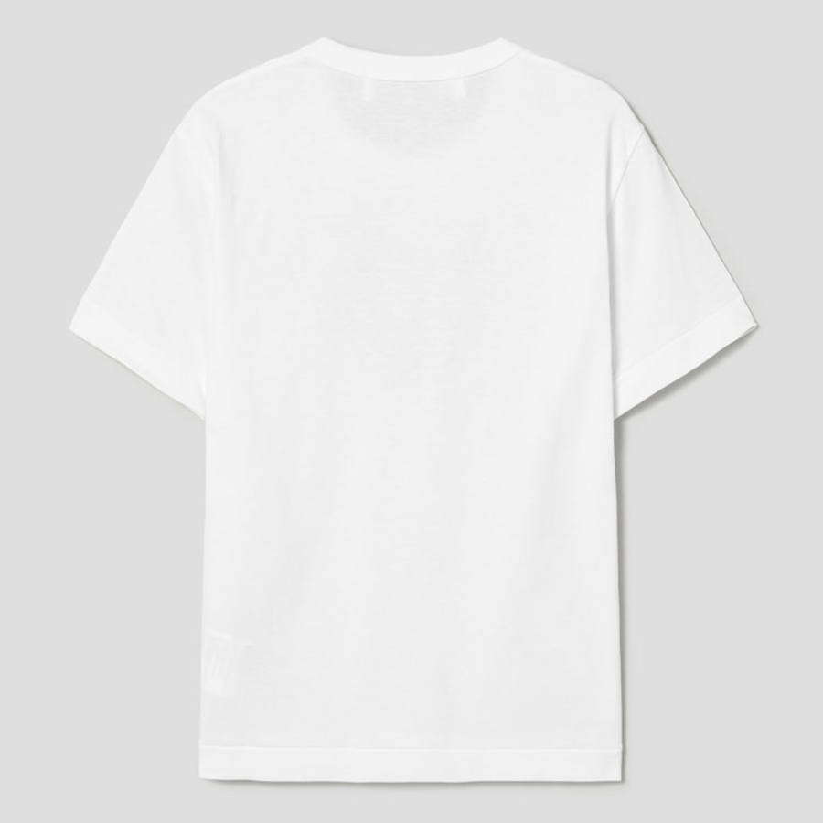 Pink Wappen Pastel Heart Print T-Shirt — White