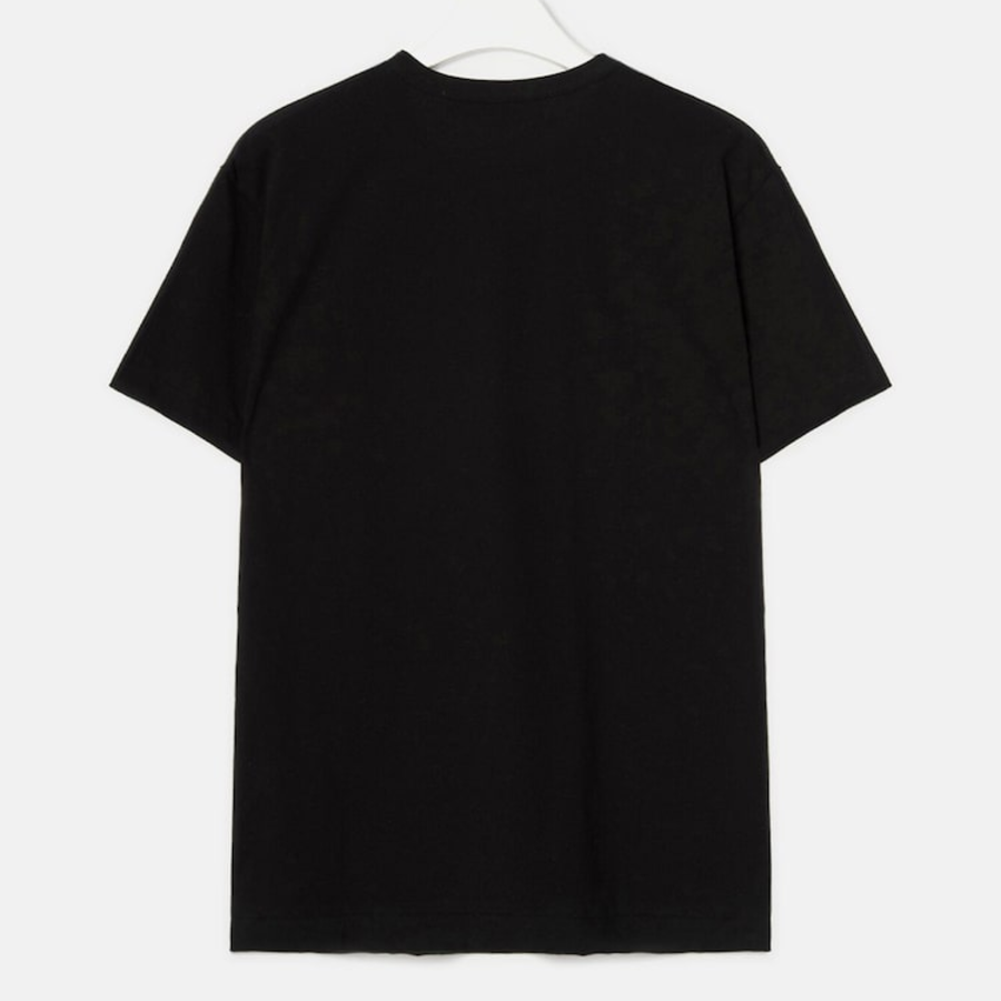 Upside Down White Heart Sketch T-Shirt — Black