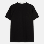 Upside Down White Heart Sketch T-Shirt — Black