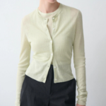 Theory Women Neo Sag Harbor Crop Cardigan - Aloe