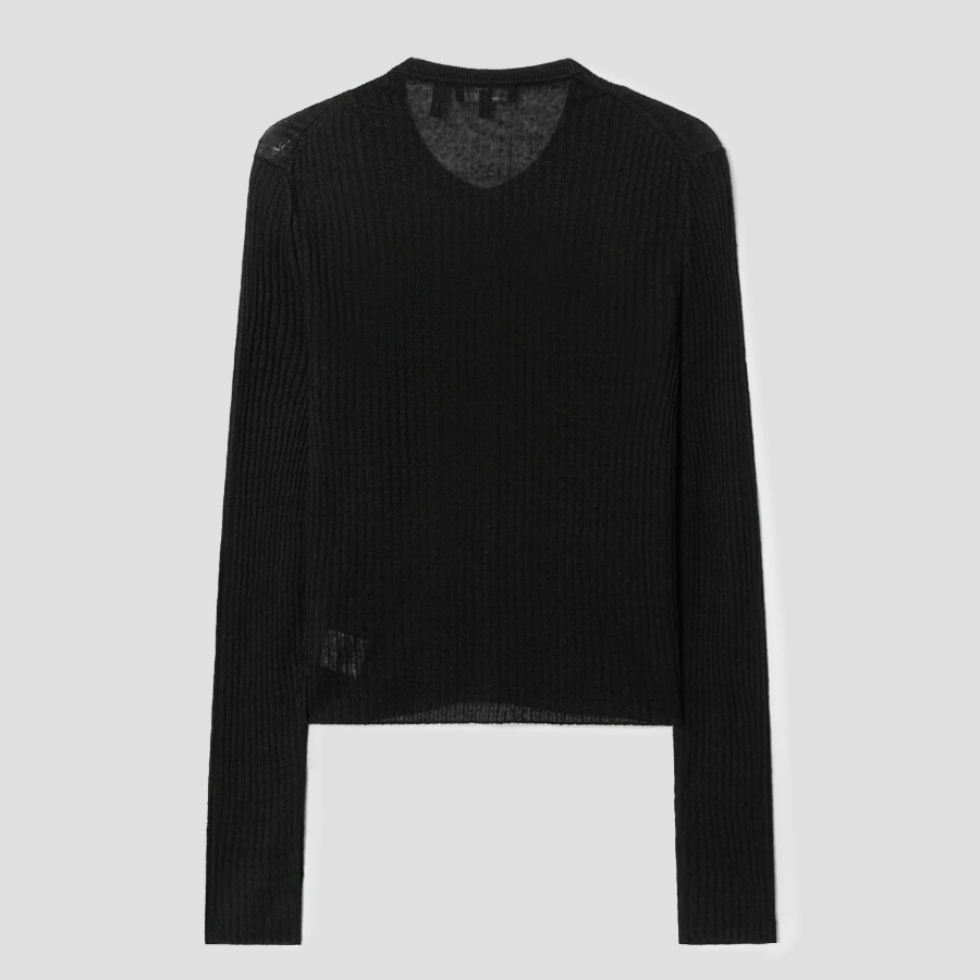 Theory Women Neo Sag Harbor Crop Cardigan - Black