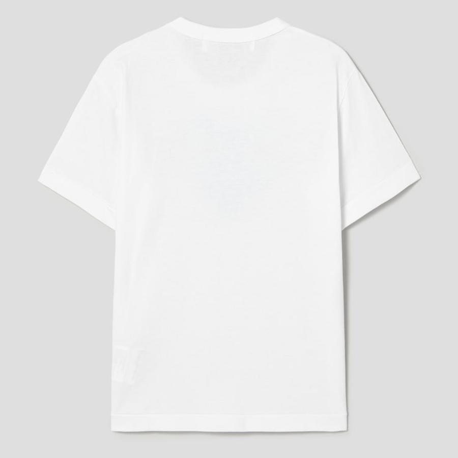 Blue Wappen Heart T-Shirt — White