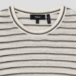 Theory Women Neo Sag Harbor Boyfriend Stripe Tee - Light Parchment Multi