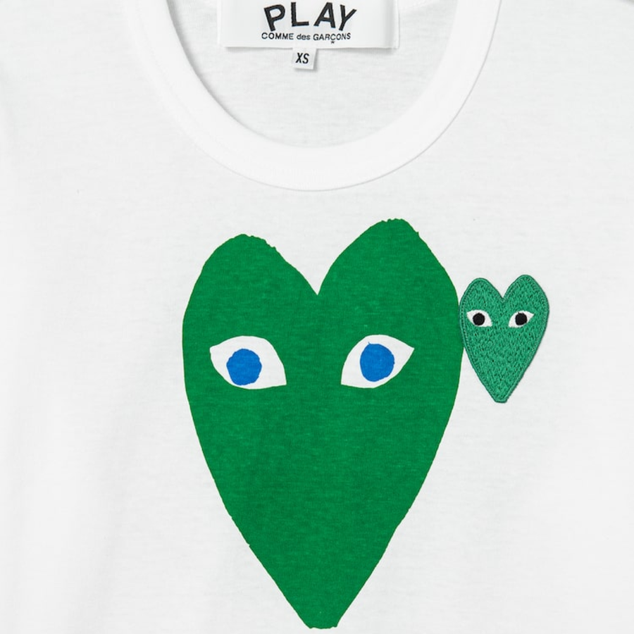 Green Wappen Heart T-Shirt — White