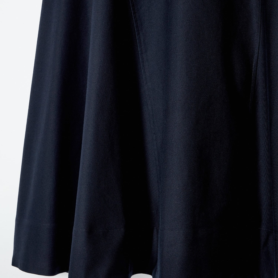 COS Round Midi Skirt – Navy