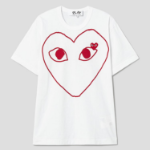 Red Heart Wappen Red Lined Heart T-Shirt — White