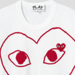 Red Heart Wappen Red Lined Heart T-Shirt — White