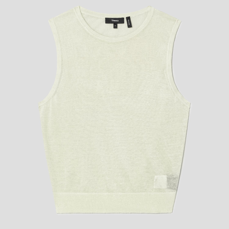 Theory Women Neo Sag Harbor Twin Set Shell - Aloe