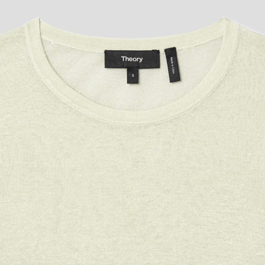 Theory Women Neo Sag Harbor Twin Set Shell - Aloe