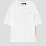 Theory Women Compact Crepe Pointelle Tee - White