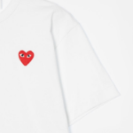 Double Red Heart Wappen T-Shirt — White