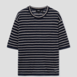 Theory Women Neo Sag Harbor Boyfriend Stripe Tee - Nocturne Navy Multi