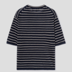 Theory Women Neo Sag Harbor Boyfriend Stripe Tee - Nocturne Navy Multi