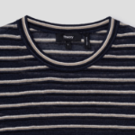 Theory Women Neo Sag Harbor Boyfriend Stripe Tee - Nocturne Navy Multi