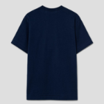 White Heart Print PLAY Logo T-Shirt — Navy