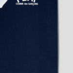 White Heart Print PLAY Logo T-Shirt — Navy