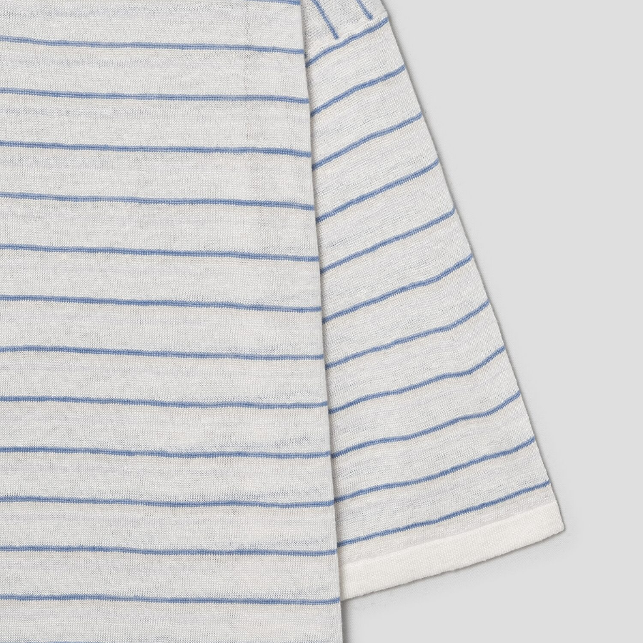 Theory Women Neo Sag Harbor Boyfriend Stripe Tee - Bone Multi