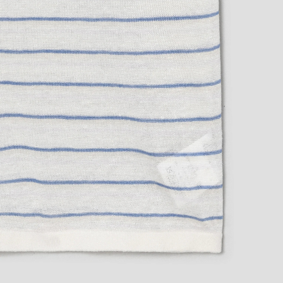 Theory Women Neo Sag Harbor Boyfriend Stripe Tee - Bone Multi