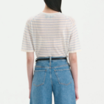 Theory Women Neo Sag Harbor Boyfriend Stripe Tee - Bone Multi