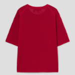 Theory Women Compact Crepe Pointelle Tee - Cherry