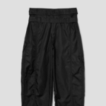 GANNI Duchesse Nylon Pocket Pant - Black