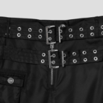 GANNI Duchesse Nylon Pocket Pant - Black