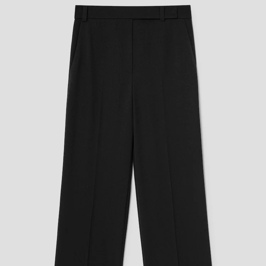 KUHO [Summer Icon Slacks] [Edit] Signature Wide Fit Pants - Black