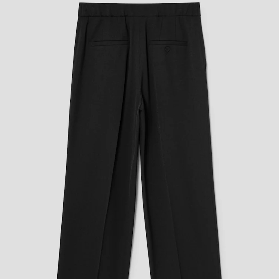 KUHO [Summer Icon Slacks] [Edit] Signature Wide Fit Pants - Black