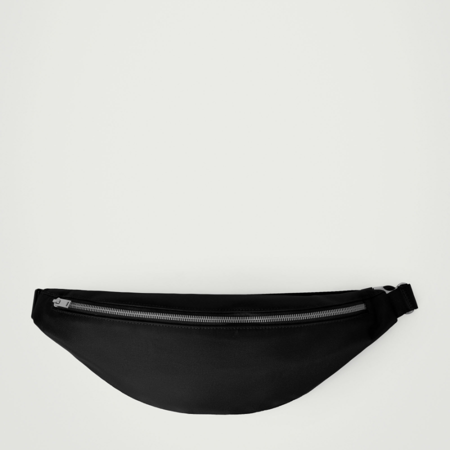 COS Slouchy Crossbody Bag – Nylon Black