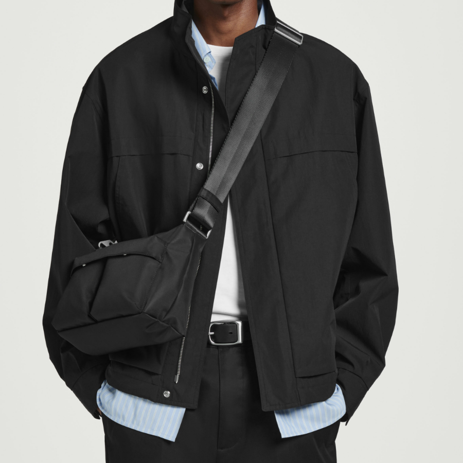 COS Water Repellent Utility Crossbody Bag – Nylon Black