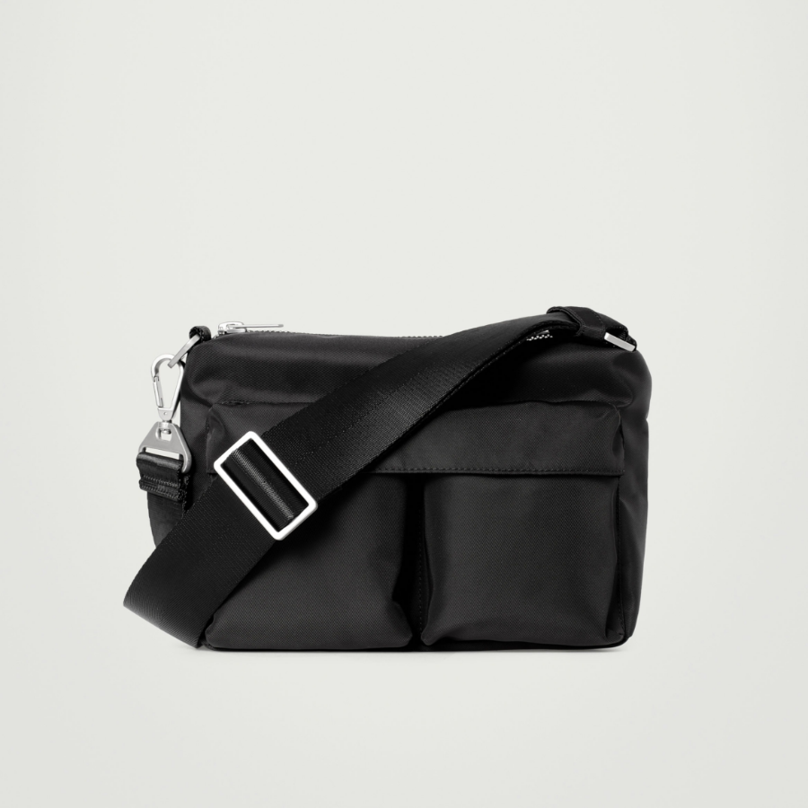COS Water Repellent Utility Crossbody Bag – Nylon Black