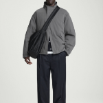 COS Quilted Crossbody Messenger Bag – Nylon Black