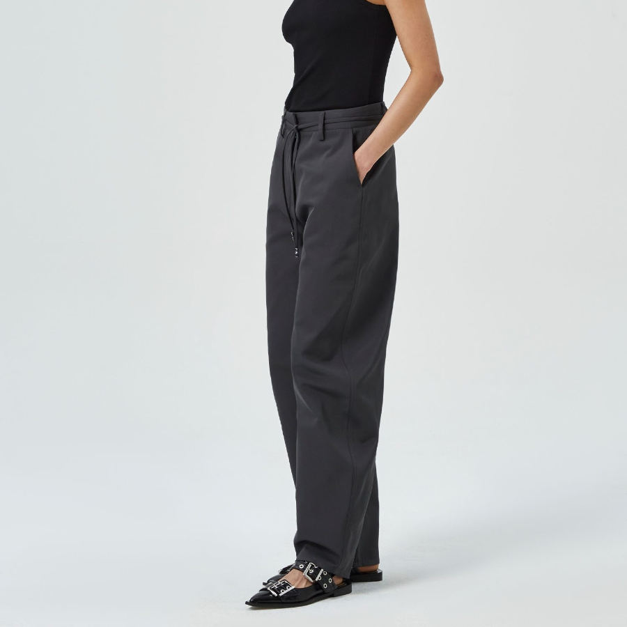 GANNI Heavy Twill Curved Pants - Phantom