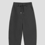 GANNI Heavy Twill Curved Pants - Phantom