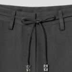 GANNI Heavy Twill Curved Pants - Phantom