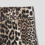 GANNI Heavy Fleece Pants - Leopard