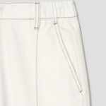KUHO Tapered Fit Denim Pants - Ivory