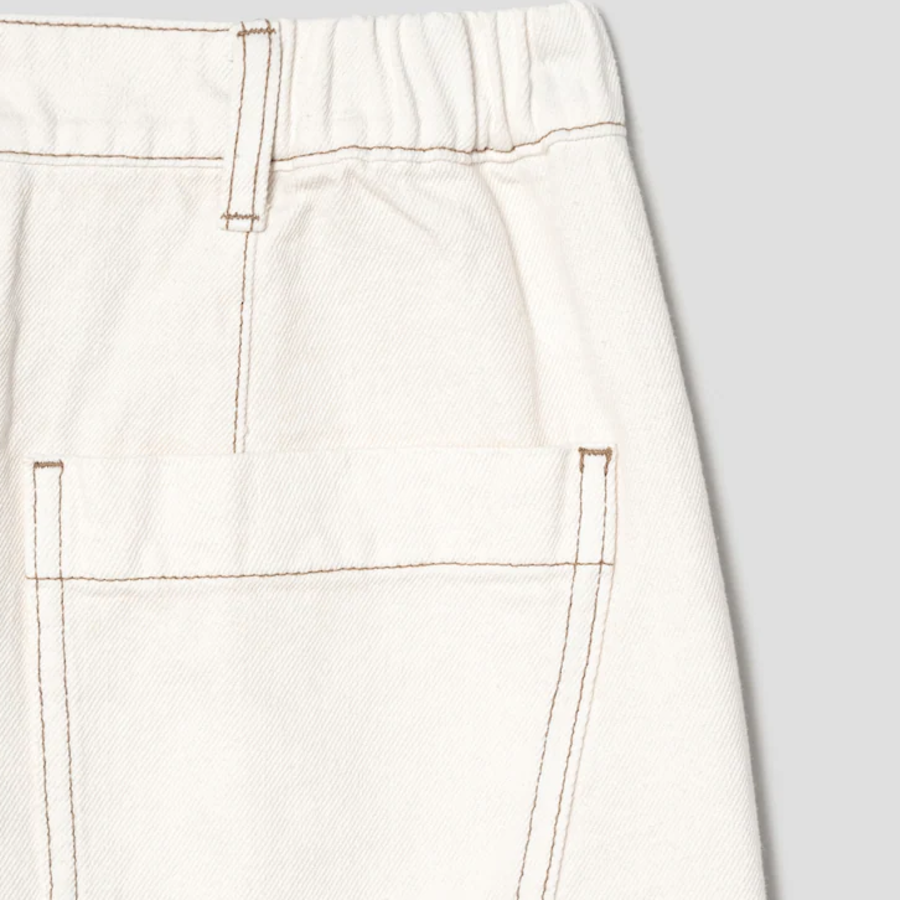 KUHO Tapered Fit Denim Pants - Ivory