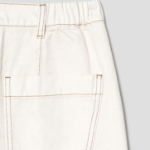 KUHO Tapered Fit Denim Pants - Ivory