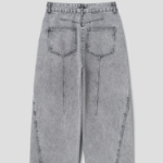KUHO Wide-Fit Denim Pants - Grey