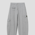 GANNI Heavy Terry Curved Pants - Paloma Melange