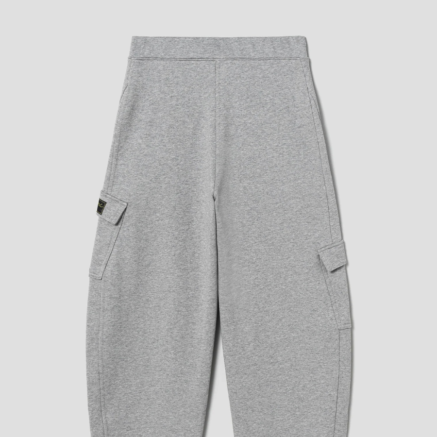 GANNI Heavy Terry Curved Pants - Paloma Melange