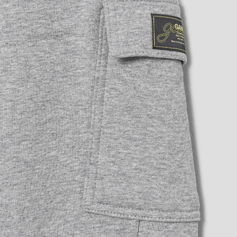 GANNI Heavy Terry Curved Pants - Paloma Melange