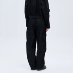 GANNI Nylon Cargo Pants - Black
